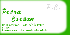 petra csepan business card